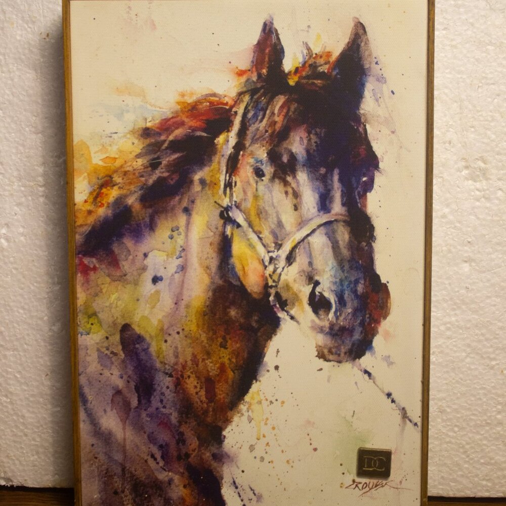 Poncho Horse Watercolor Print by Dean Crouser. 8.25 x 12.25